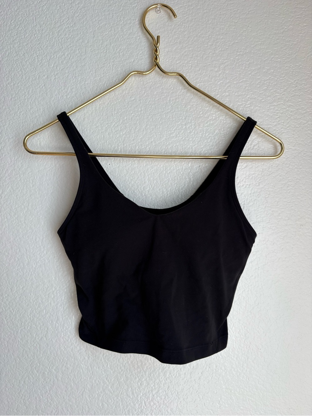 lululemon athletica women’s Black Crop Tank